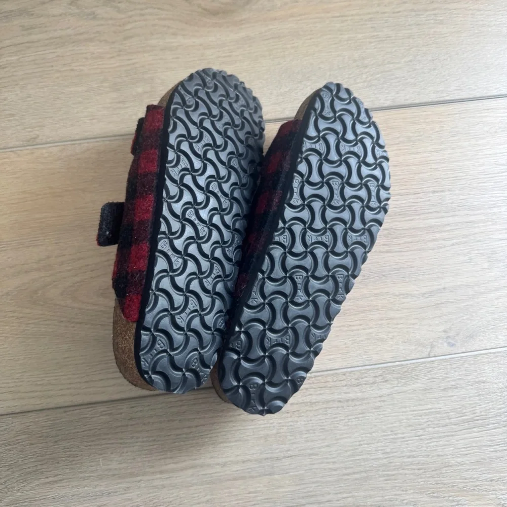 Birkenstock Sherling Checkered Sandals Size 40 - Picture 6 of 6